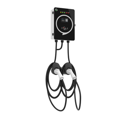 kaufen 7kW Dual Head EV-Ladegerät für kommerzielle Nutzung 4,3-Zoll-Bildschirm mit RFID-Karte on-line-Fertigung
