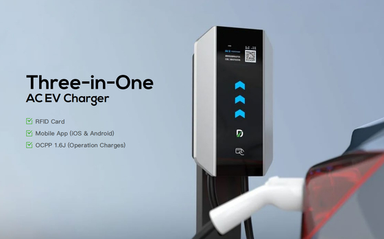 3-in-1 EV Charger Wallbox | RFID + APP + Payment Function | Type 2 AC Charger